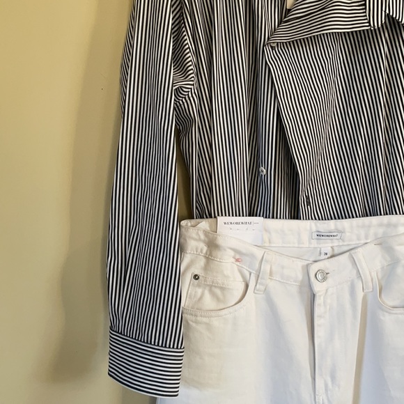 Zara striped oversized button up closure - Picture 6 of 8